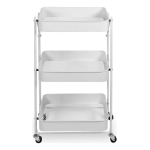 Organizador Multiuso Carrito Plegable Metálico C/ 3 Estantes - Imagen 17