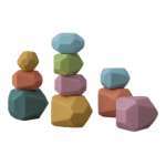 Set 16 Piezas De Bloques Equilibrio De Piedra En Madera