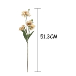 Flores Artificiales Decorativas Ramo De 4 Flores Crisantemo - Imagen 19
