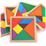 Tangram De Madera Pequeño Regalo Ingenio Juegos Didacticos - Imagen 6
