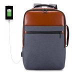 Mochila Urbana Alta Gama Cuero Pu Con Usb Varios Colores - Imagen 15