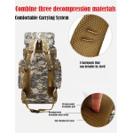Mochila Tactica Militar De Viaje Grande 60 Lts Traelo Shop - Imagen 6