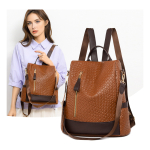 Cartera Mochila Anitrrobo Diseño De Piel Cocodrilo - Imagen 12