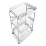 Organizador Multiuso Carrito Plegable Metálico C/ 3 Estantes - Imagen 4
