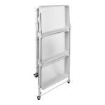 Organizador Multiuso Carrito Plegable Metálico C/ 3 Estantes - Imagen 3