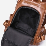 Bolso Mochila Antirrobo Gran Capacidad En Pu Liso Traelo Shop - Imagen 11