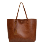 Cartera Bolso En Cuero Pu Sin Hebillas Minimalista Moderno - Imagen 10