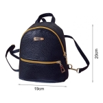 Mini Mochila Bandolera Simil Cuero Moderna Chica - Imagen 7