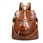 Bolso Mochila Antirrobo Gran Capacidad En Pu Liso Traelo Shop - Imagen 5