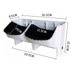 Maceta Para Pared Apilable Y Amurable Jardin Vertical Doble - Imagen 11