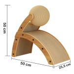 Juguete Rascador Para Gatos Doble Con Bola Y Carton - Imagen 5