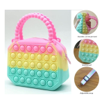 Mini Cartera Bolsito Infantil Pop It Multicolor Animado - Imagen 4