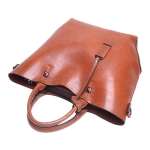 Bolso Gran Capacidad Bandolera Cartera Grande Cuero Pu - Imagen 2