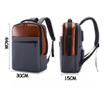 Mochila Urbana Alta Gama Cuero Pu Con Usb Varios Colores - Imagen 2