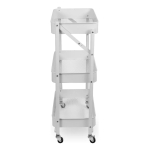 Organizador Multiuso Carrito Plegable Metálico C/ 3 Estantes - Imagen 5