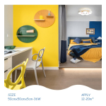 Lampara Colgante Led Infantil Habitacion Niños Niñas - Nube - Imagen 16