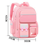 Mochila Infantil Escolar Moda Con Colgante Varios Bolsillos - Imagen 3