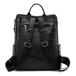 Cartera Mochila Urbana En Cuero Pu Bolsillo Externos - Imagen 10