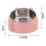 Comedero Bebedero Plato Acero Inoxidable Perro Gato Orejitas - Imagen 5