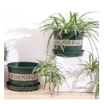 Maceta Redonda En Plastico Decorativa Jardineria 20cm - Imagen 2