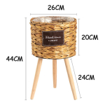Porta Macetas Deco Estilo Boho Fabricado Mimbre - Mediano - Imagen 3