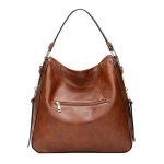 Bolso Cartera Estilo Hobo En Cuero Pu Gran Capacidad Vintage - Imagen 12