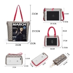 Set De Cartera Bolso Dama Moderna 6 Piezas Estampada - Imagen 16
