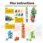 Juego De Mesa Torre De Sillas Niños Niñas Que No Caigan - Imagen 4