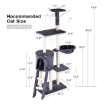 Torre Rascador 5 Niveles Para Gatos Juego - Imagen 9