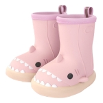 Bota De Lluvia Antideslizante Para Niño Niña En Pvc Tiburón - Imagen 2