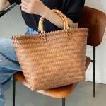 Bolso Abierto De Verano Para Playa Simil Mimbre - Traelo Shop - Imagen 6