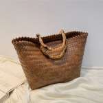 Bolso Abierto De Verano Para Playa Simil Mimbre - Traelo Shop - Imagen 5