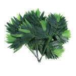 Hojas Decorativas Verdes Plantas Artificiales De Bambu X 10 - Imagen 6