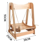 Hamaca Para Gatos De Madera Cama Mascota - Imagen 2