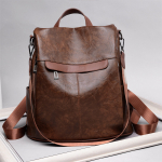 Bolso Mochila Antirrobo Gran Capacidad En Pu Liso Traelo Shop - Imagen 17