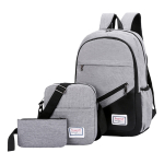 Set De 3 En 1 Mochila Bandolera Cartuchera Impermeable - Imagen 5
