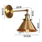 Aplique De Pared Vintage Industrial Lampara Spot Traelo Shop - Imagen 4
