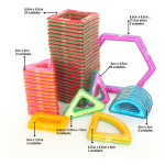 Juego Construcción Bloques Magnéticos 202 Piezas Educativo - Imagen 2