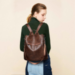Bolso Mochila Antirrobo Gran Capacidad En Pu Liso Traelo Shop - Imagen 16