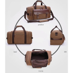 Bolso Para Viaje Multifuncional De Lona Gran Capacidad - Imagen 11