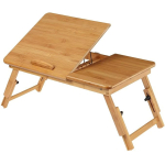 Mesa De Cama Reclinable Para Laptop Libros De Madera - Imagen 3