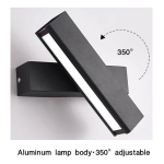 Lampara Rotable Moderna Iluminaria Moderna De Pared - Imagen 12