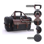Bolso Para Viaje Multifuncional De Lona Gran Capacidad - Imagen 8