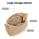 Cartera Bandolera Asa Con Cadena Para Mujer En Cuero Pu - Imagen 9