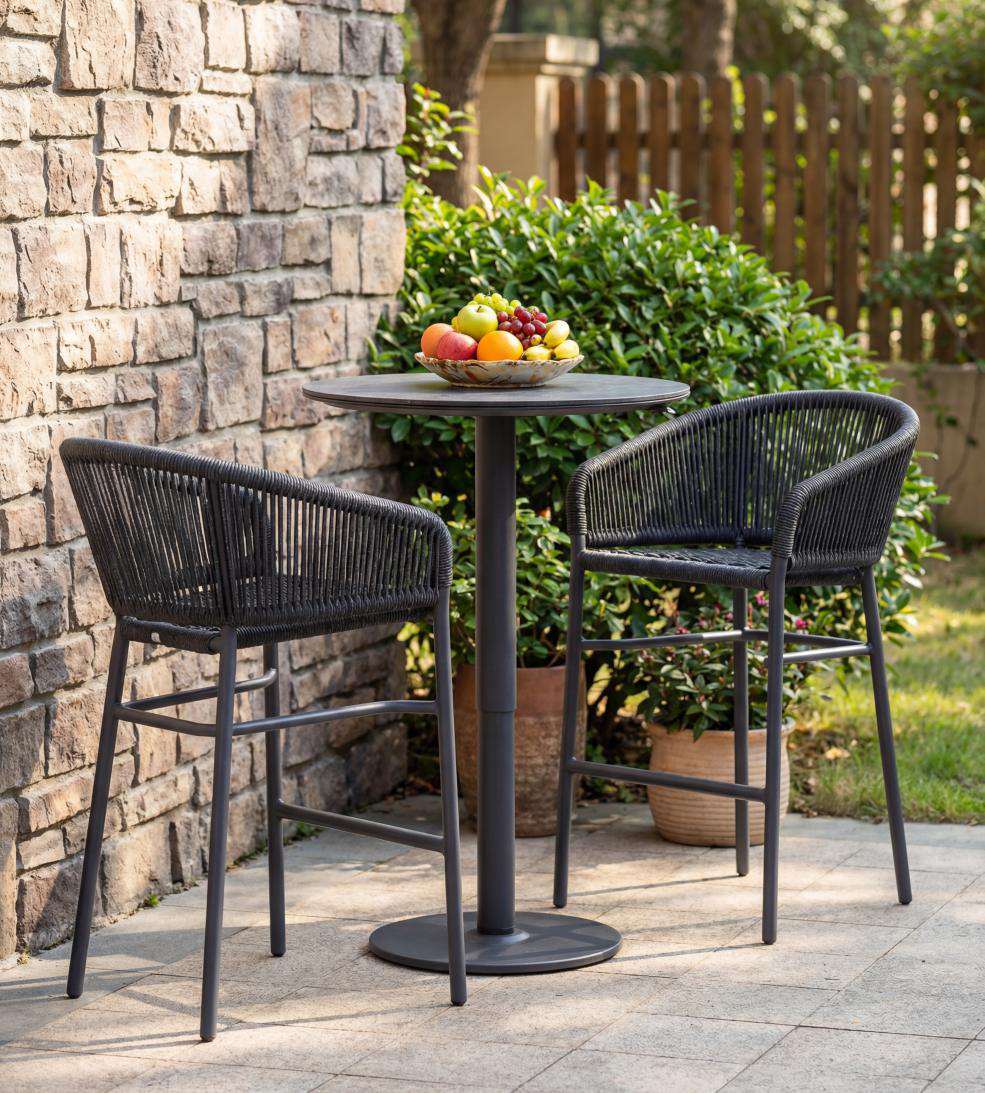 Addleston Juego de Comedor Exterior con Mesa Regulable para Jardín y Terraza - ADDLESTON - Imagen 1