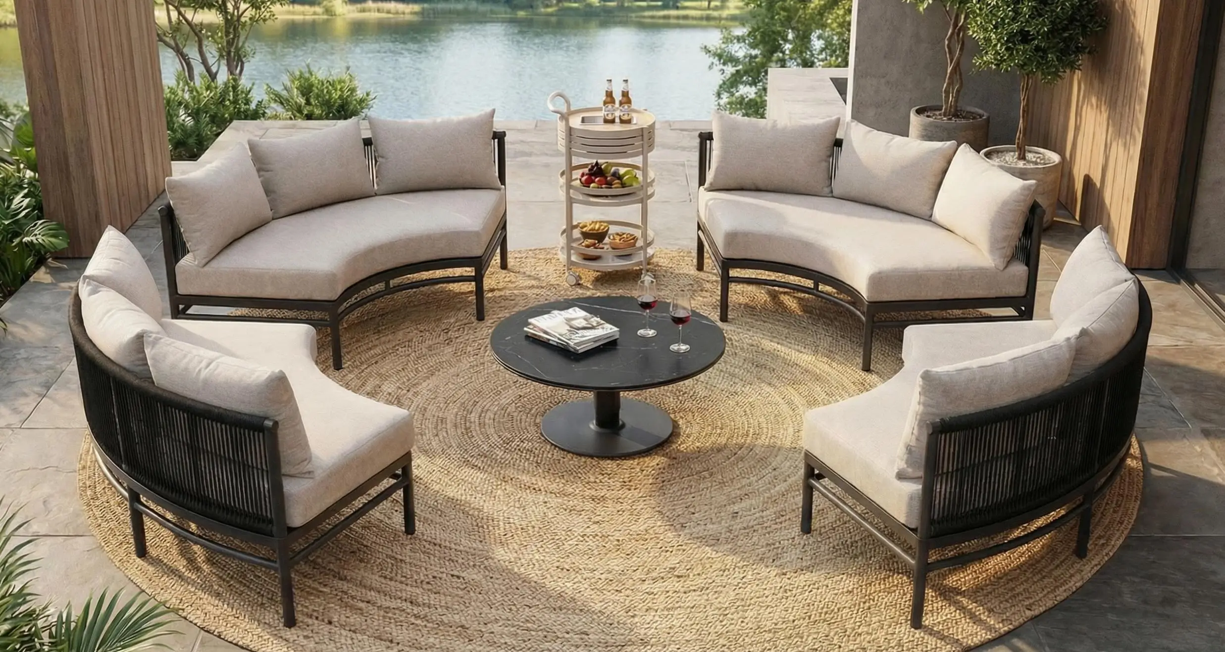 Chertsey Muebles de Living Exterior Moderno para Jardín y Terraza - CHERTSEY - Imagen 1