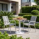 Juego de Comedor Exterior con Mesa Regulable para Jardín y Terraza - COBHAM