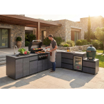Cocina Exterior con Parrilla de Acero Inoxidable – KC-12_v3