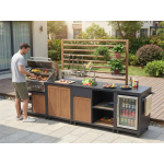 Cocina Exterior con Parrilla de Acero Inoxidable – KC-14B