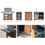 Cocina Exterior con Parrilla de Acero Inoxidable – KC-14B - Imagen 2